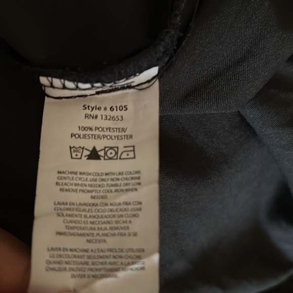 Wonder Wink black plus size stretchy Scrub Top Sz 2X - Picture 11 of 14